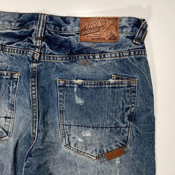 PRPS Goods & Co. Pre-distressed Belvedere Straight Leg Jeans men's size 33x35 - Picture 7 of 10